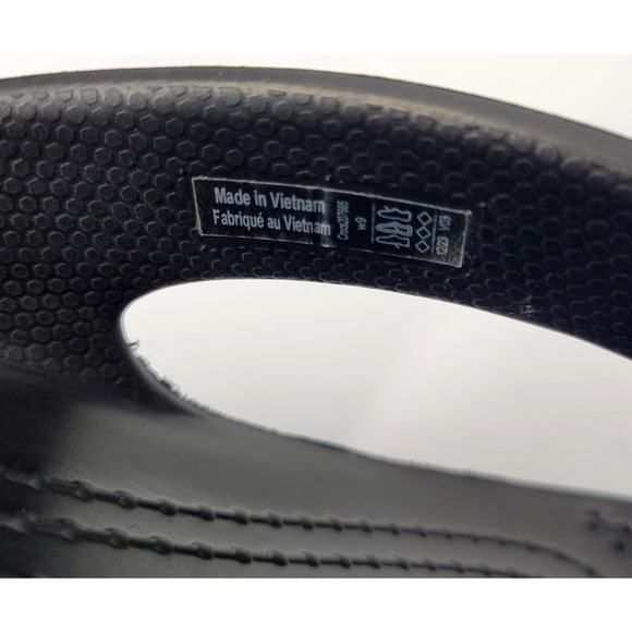 Crocs Sandals Shoes Womens Size 9 Black Glitter Wedge Flip Flop Comfort Summer - Picture 13 of 16